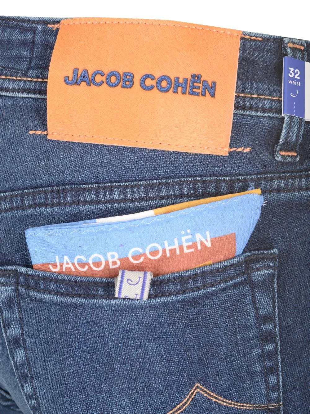 Jacob Cohen Logo Patch Mid-Rise Jeans