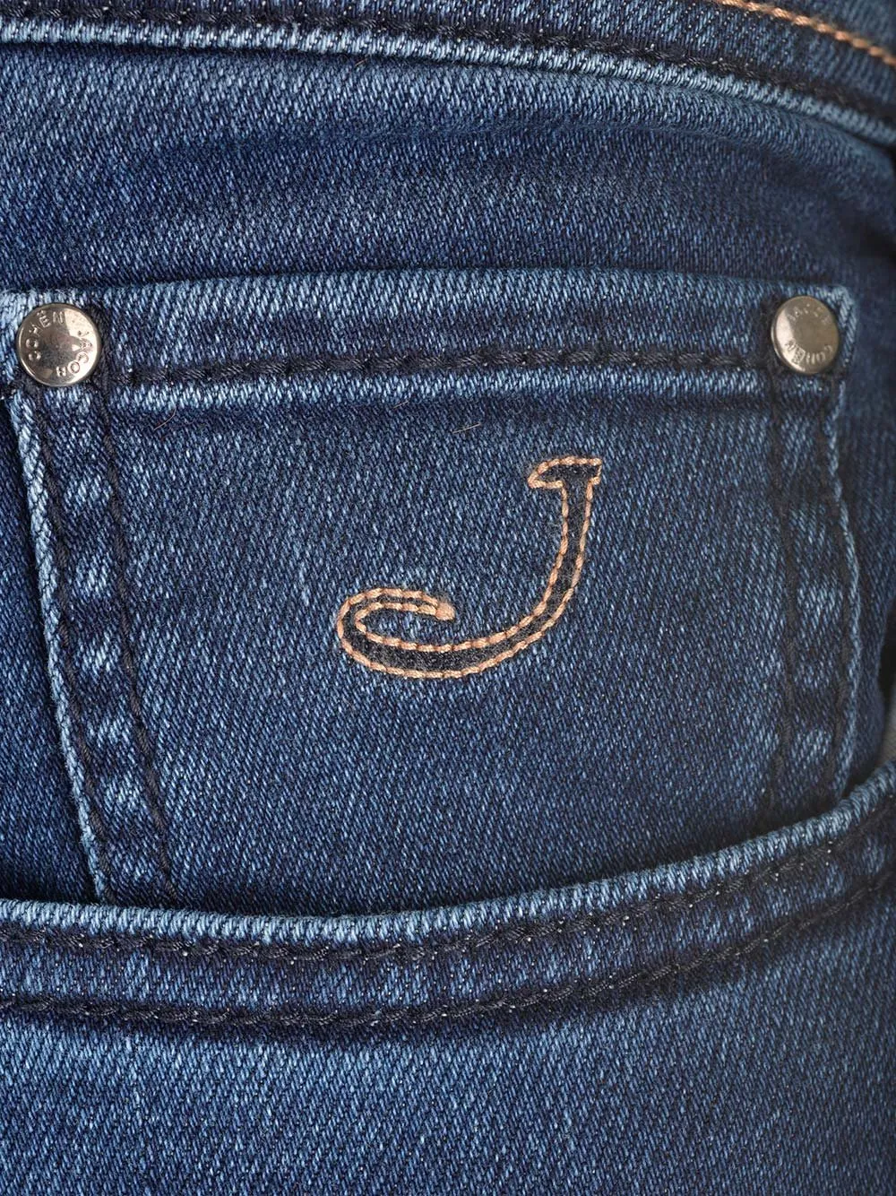 Jacob Cohen Logo Patch Mid-Rise Jeans