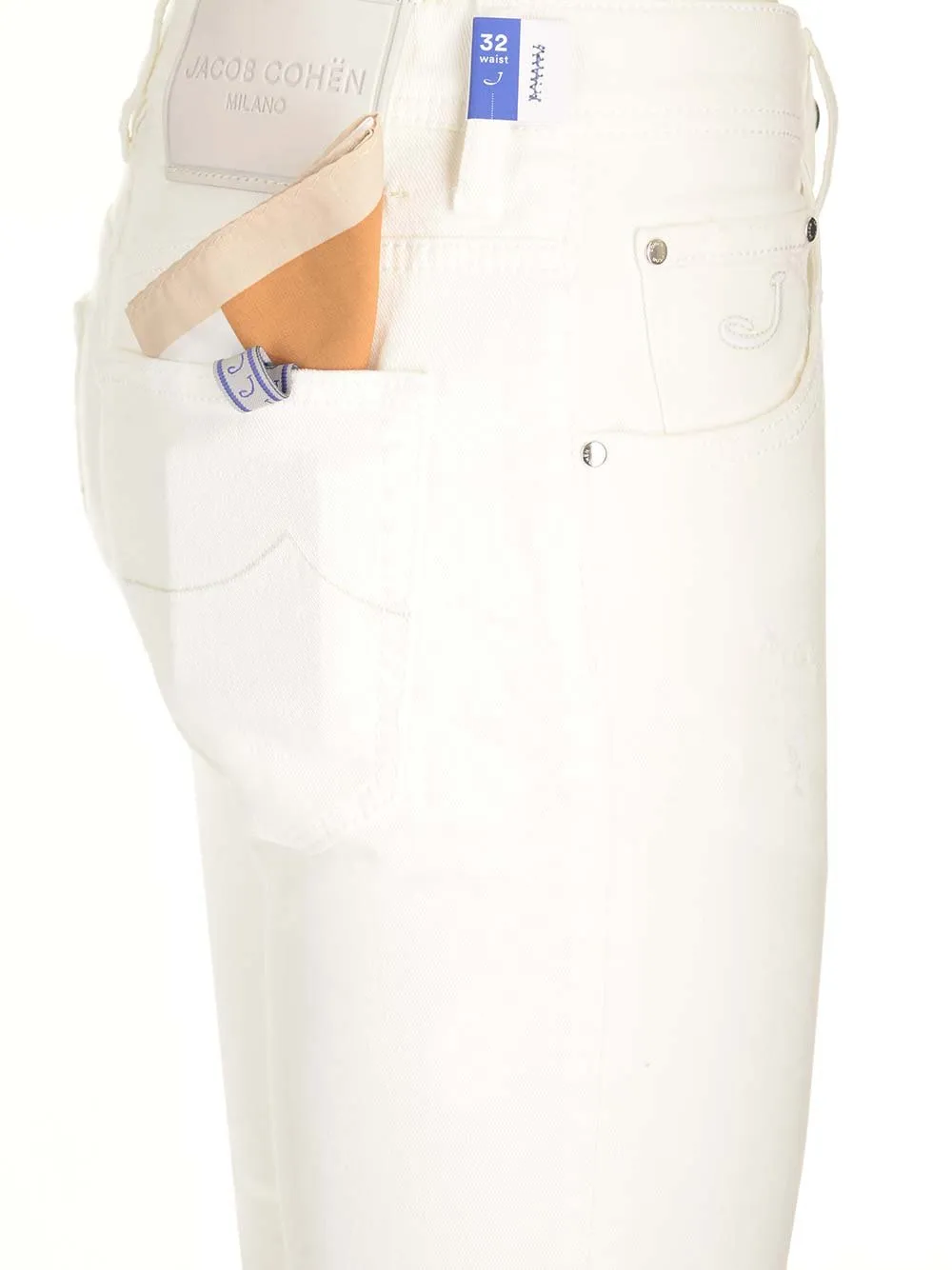 Jacob Cohen Logo Patch Straight-Leg Jeans