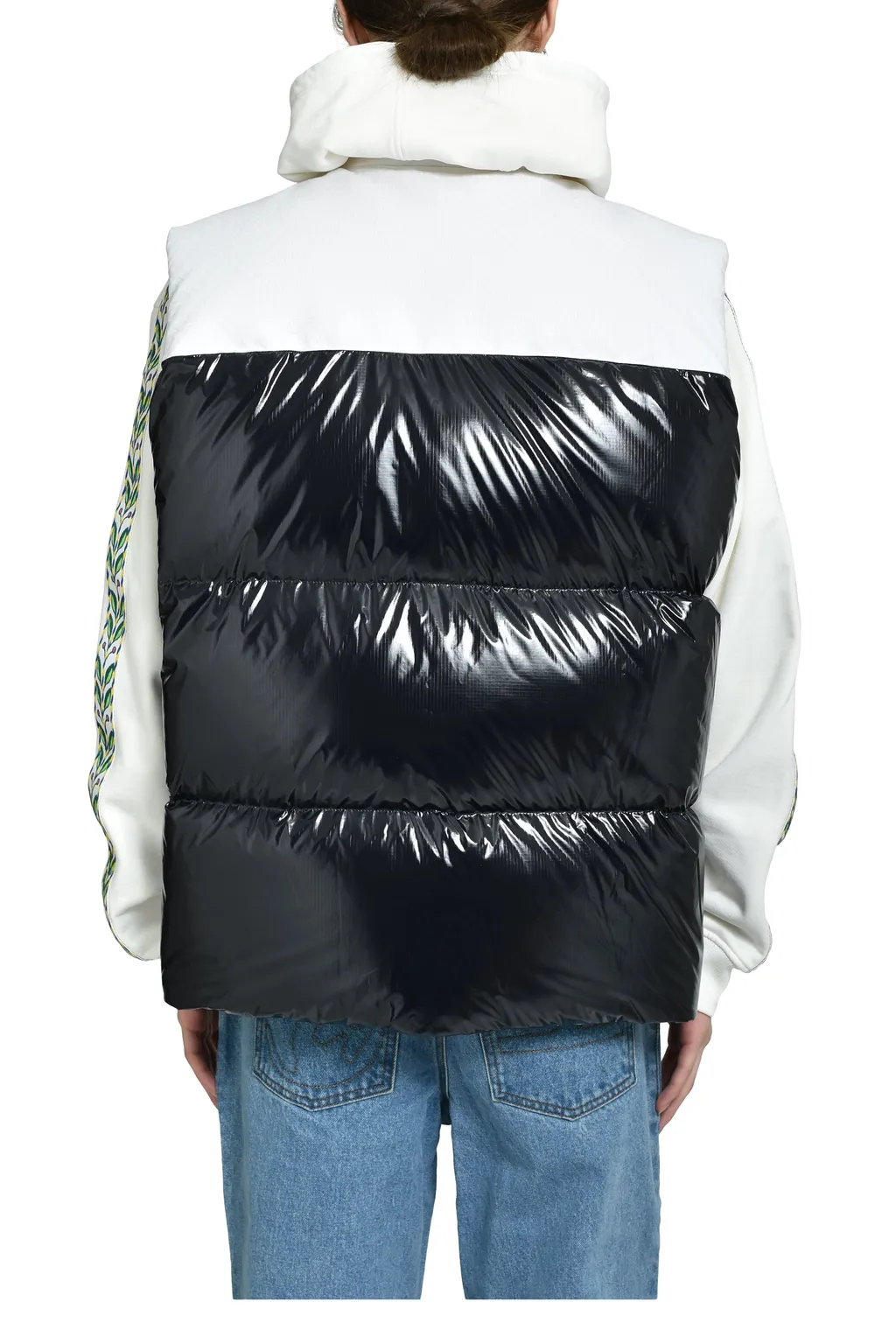 Down Vest / White Blk