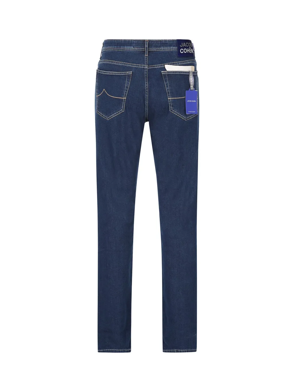 Jacob Cohen Logo-Patch Mid-Rise Slim-Fit Jeans