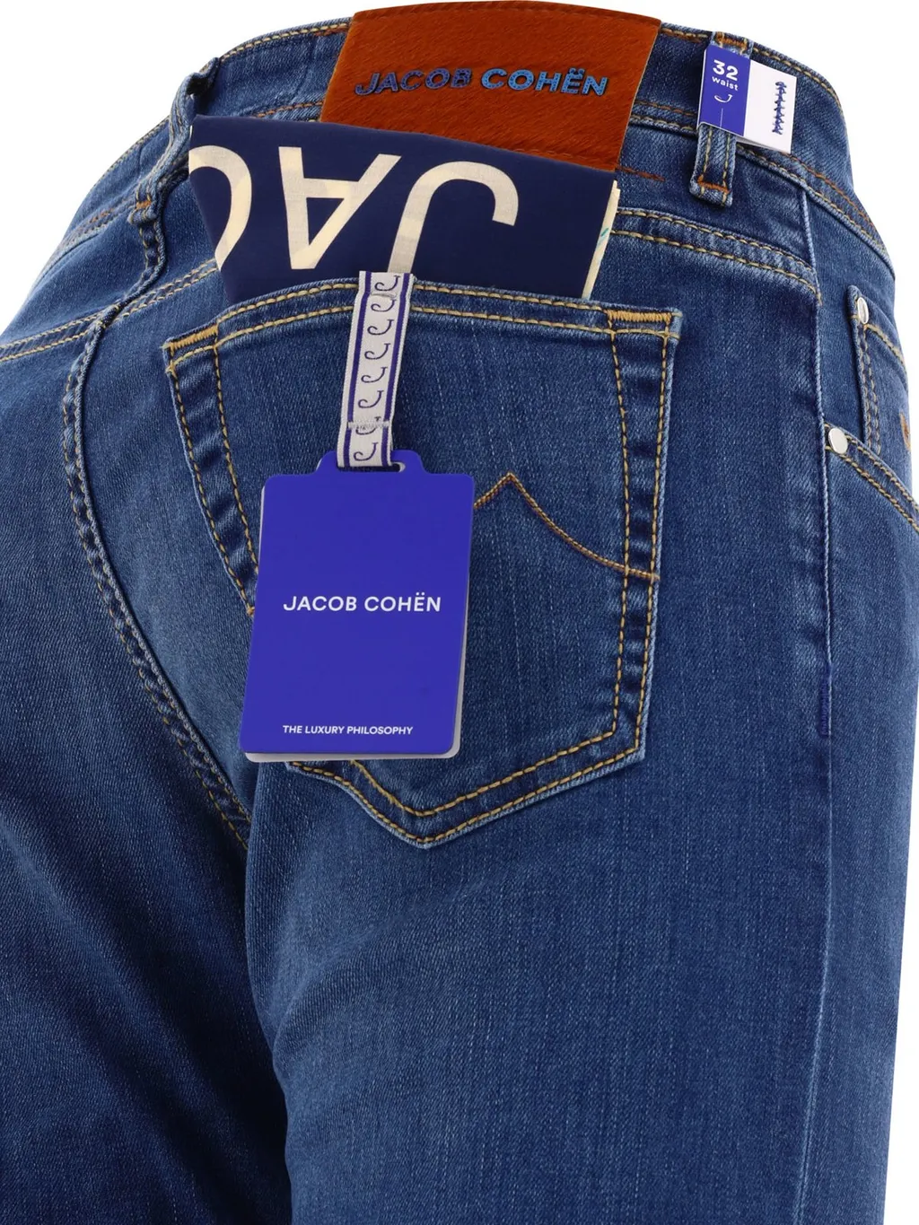 Jacob Cohen Logo-Embroidered Slim-Cut Jeans