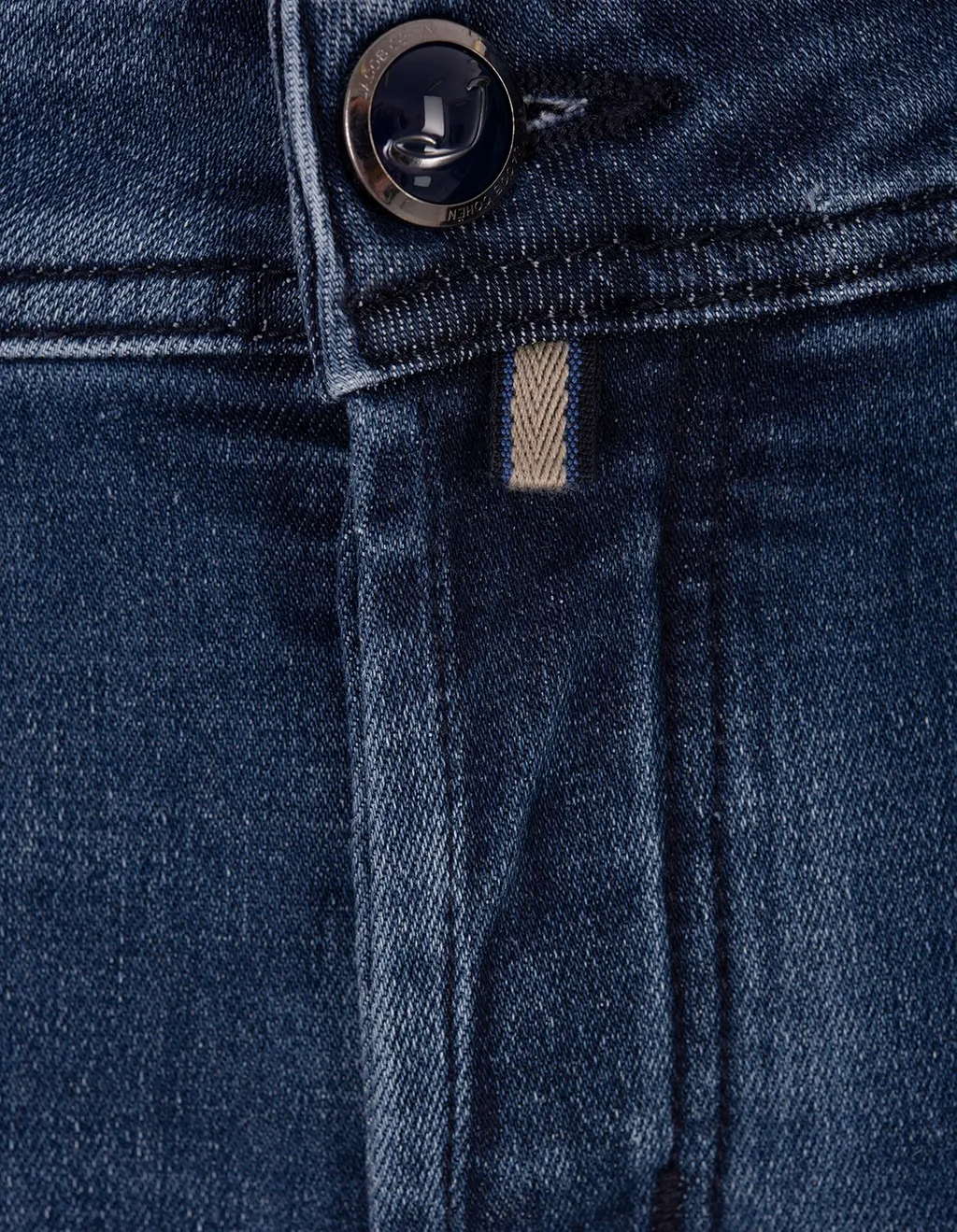 Jacob Cohen Logo-Patch Straight-Leg Slim-Cut Jeans