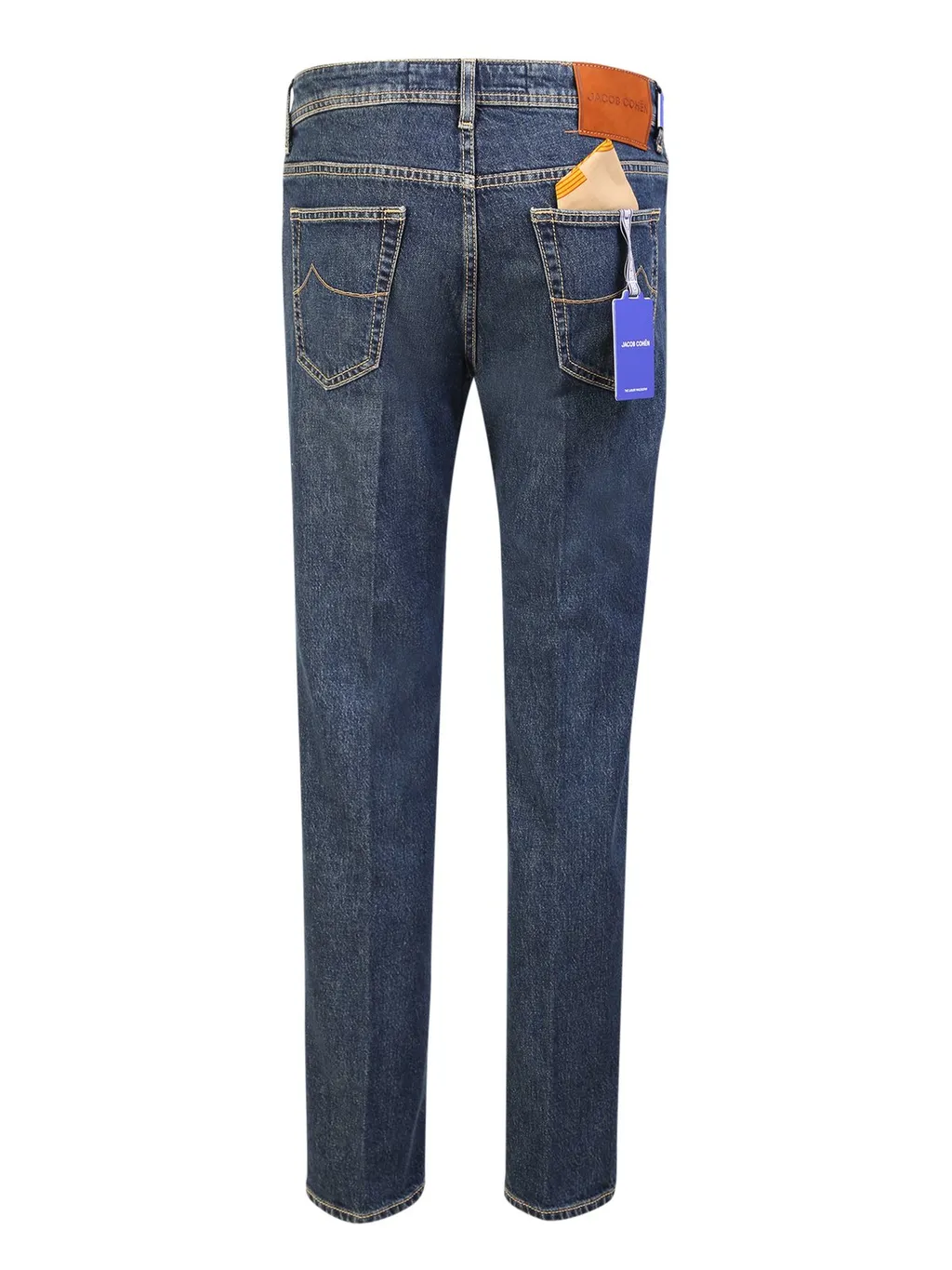 Jacob Cohen Logo Patch Mid Rise Jeans