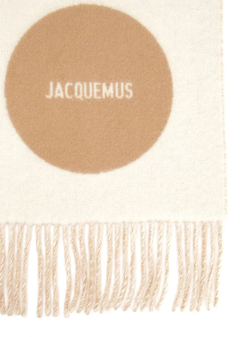 Jacquemus Logo Detailed Fringed Edge Scarf