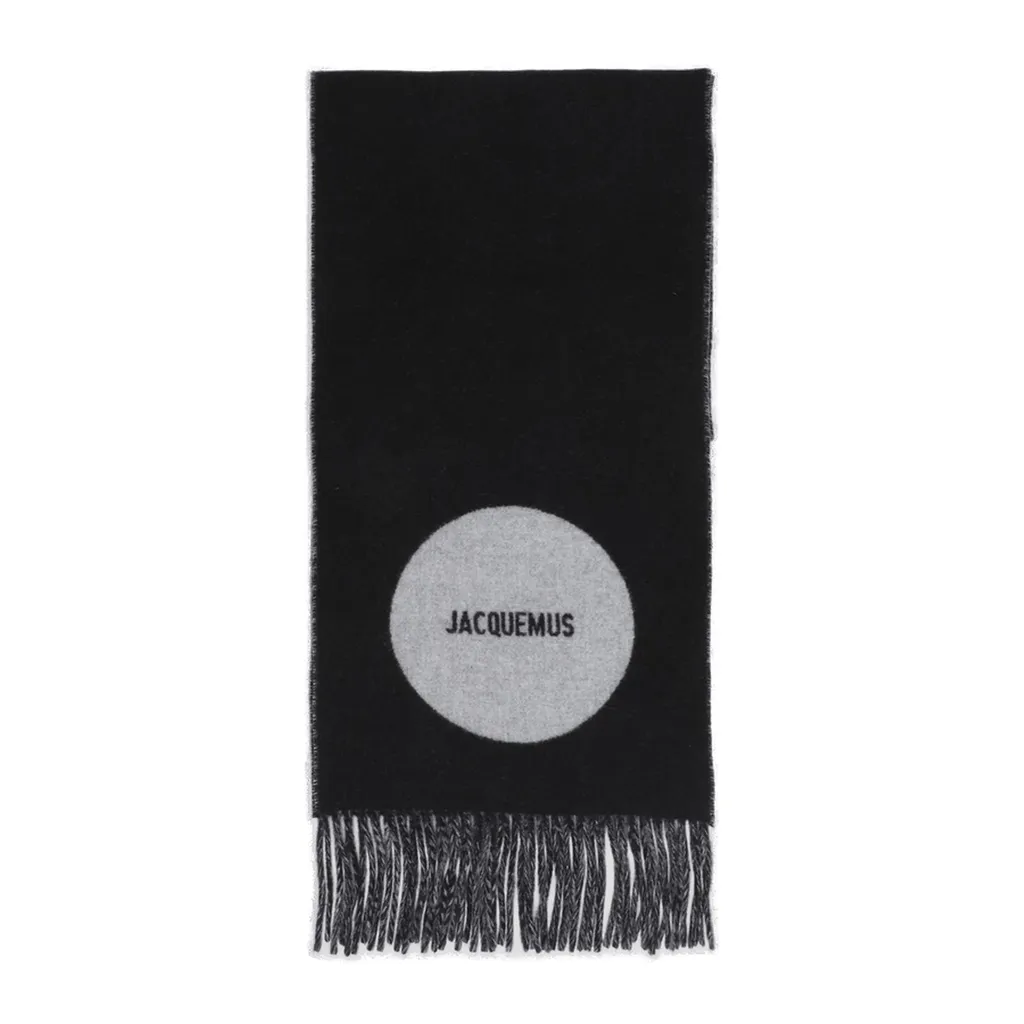 Jacquemus L'echarpe Rond Carre Fringed Edge Scarf