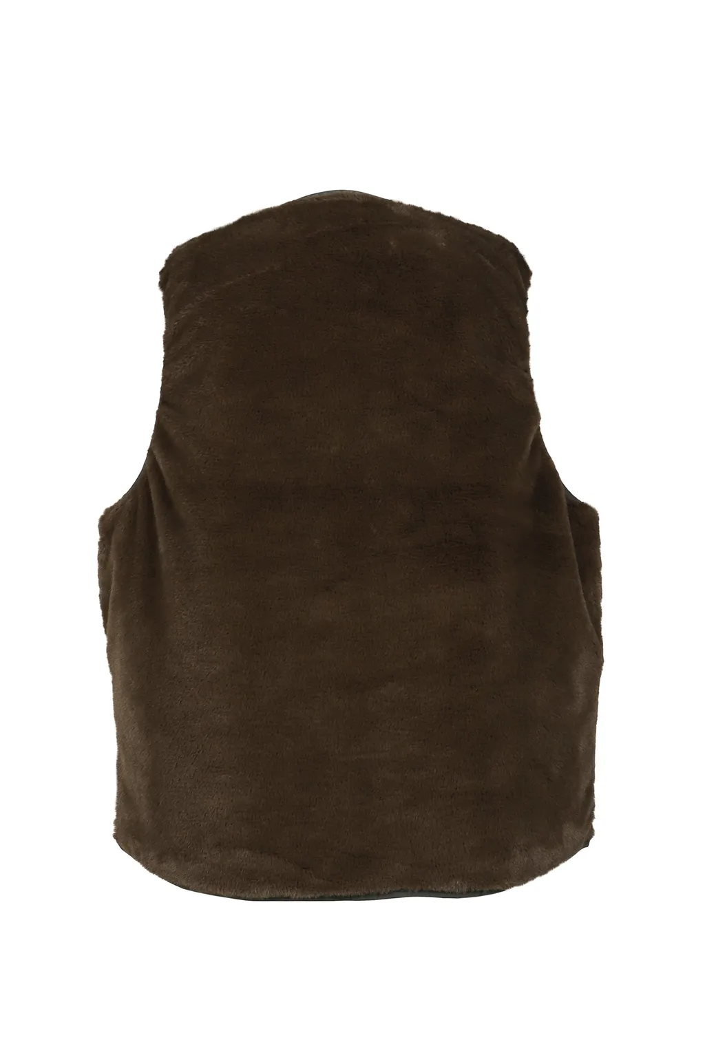Tech Reversible British Hunter Fur Vest / D.Grn