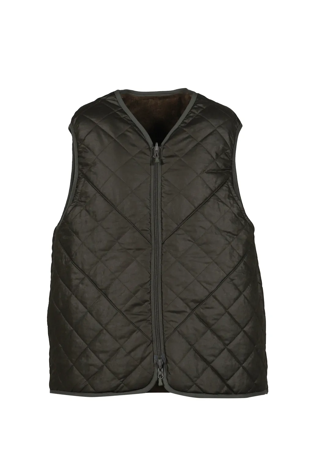 Tech Reversible British Hunter Fur Vest / D.Grn