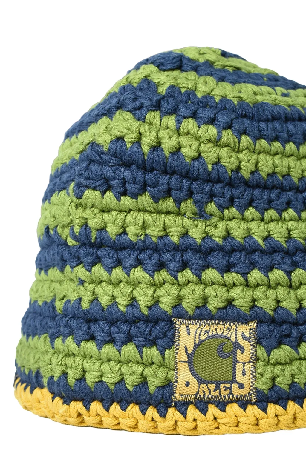 Knitted Hat / Nd Tawny Olive / Cedar Green / Black Iris