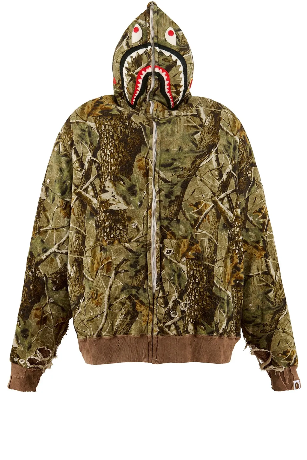 Bape_Zip Hoodie/Sahark/Camo / Camo