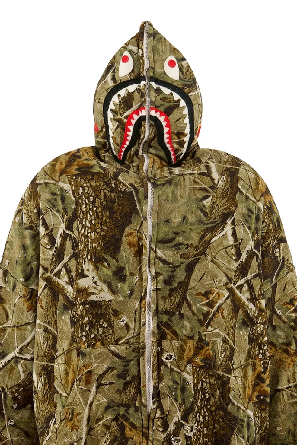 Bape_Zip Hoodie/Sahark/Camo / Camo