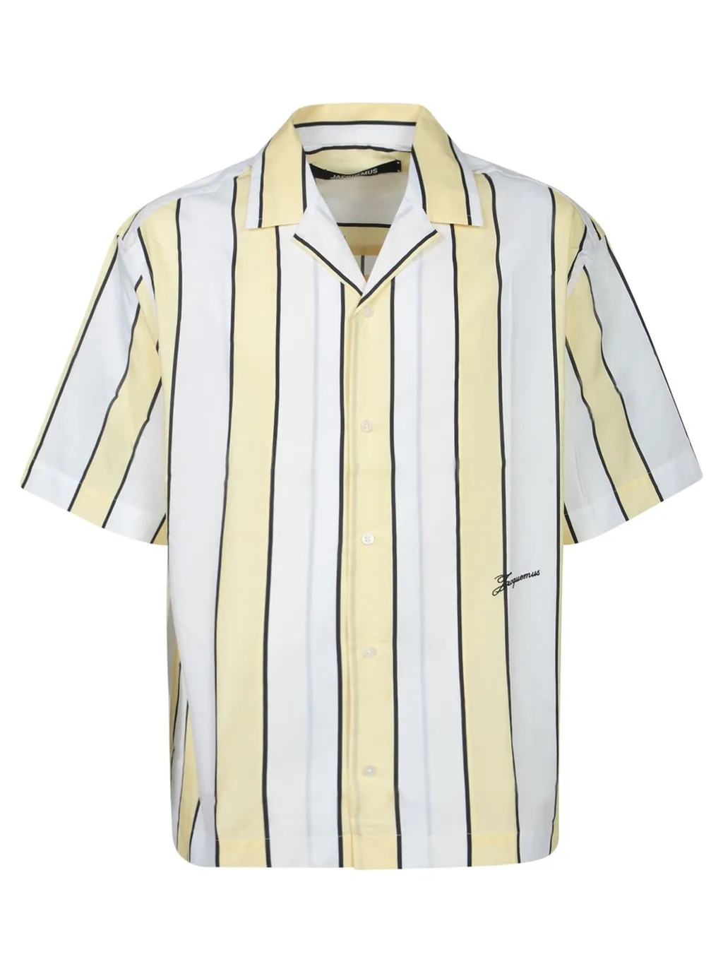 Jacquemus Logo Embroidered Striped Shirt