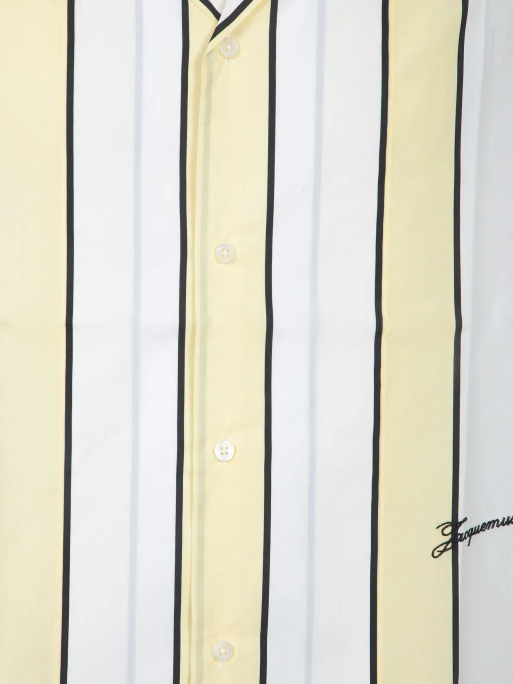 Jacquemus Logo Embroidered Striped Shirt