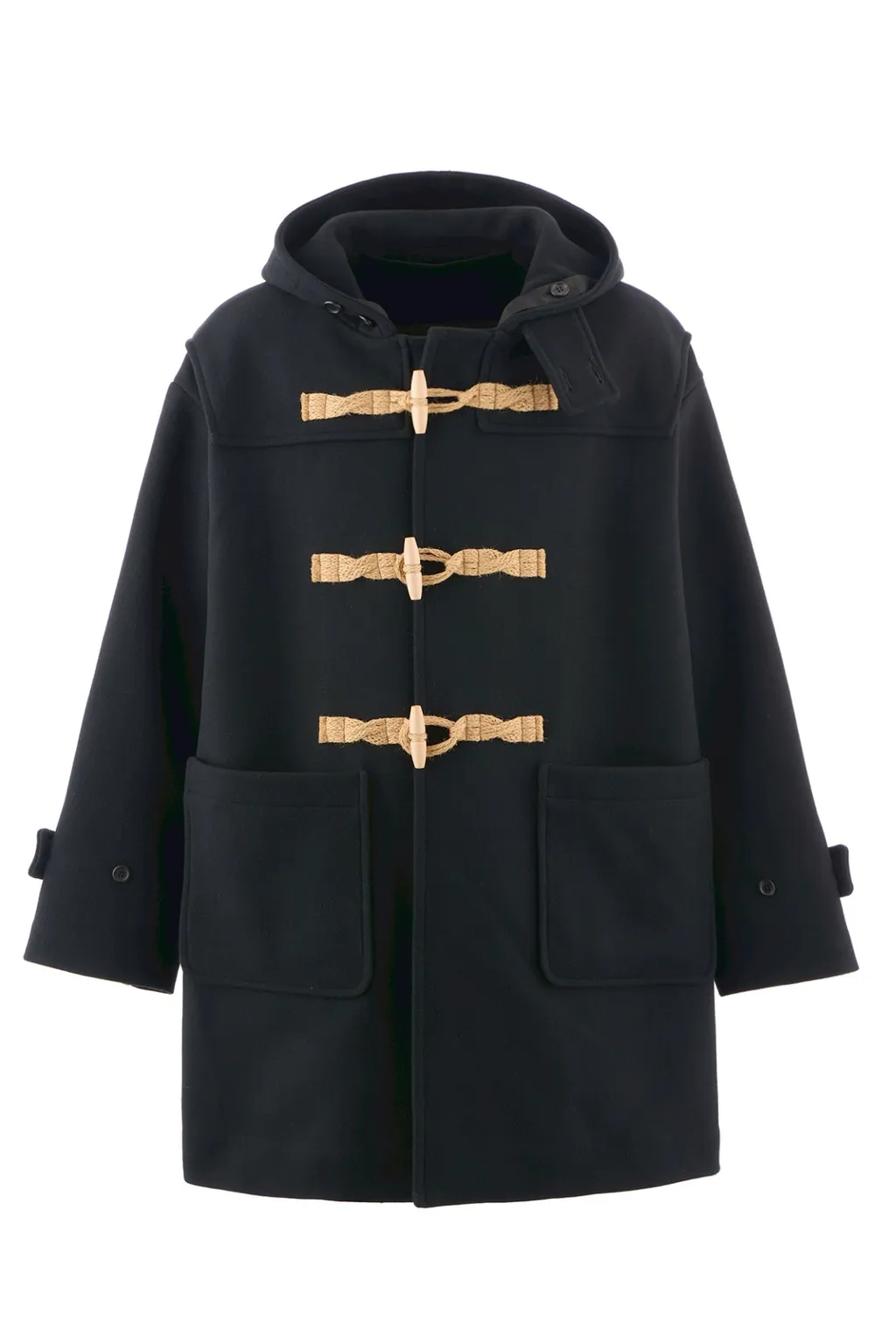 Duffle Coat/Hooded / Black