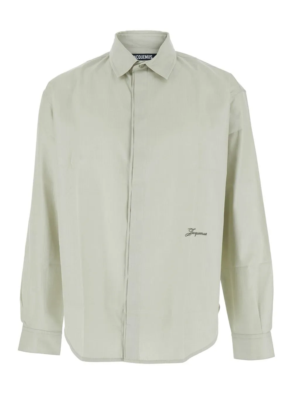 Jacquemus Long-Sleeved Curved Hem Shirt