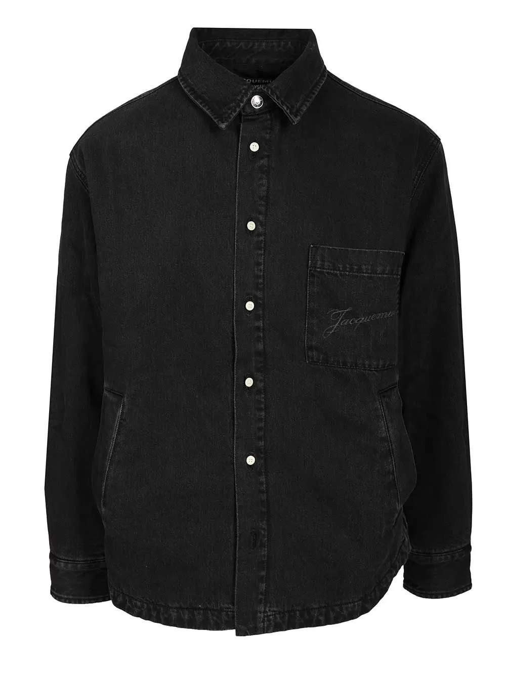 Jacquemus Logo Embroidered Button-Up Shirt