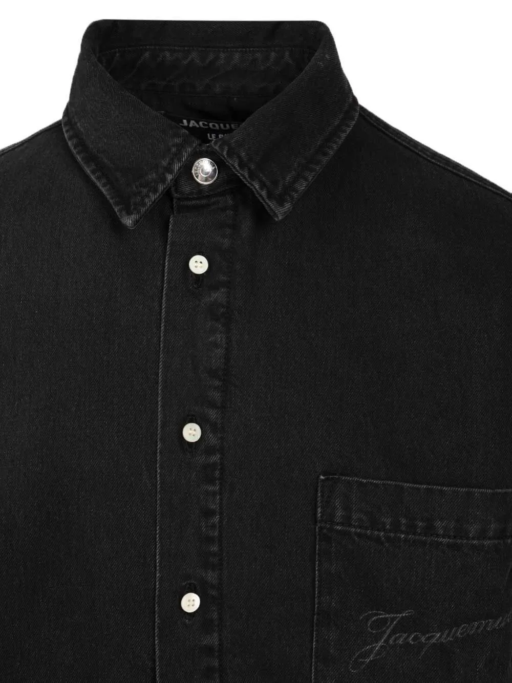 Jacquemus Logo Embroidered Button-Up Shirt