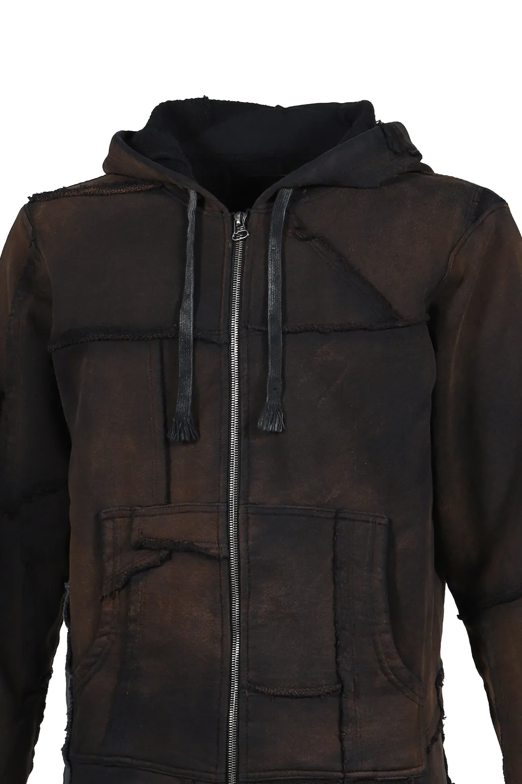 Zipup Hoodie Scrap / Potassium Blk