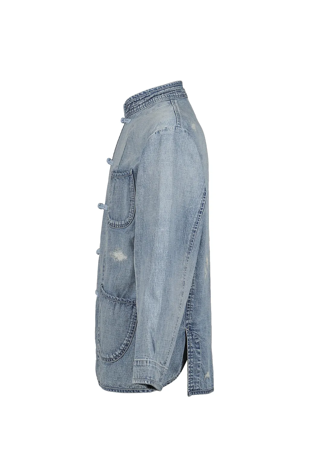 Cannery Row Denim Chinese Jacket / Blu