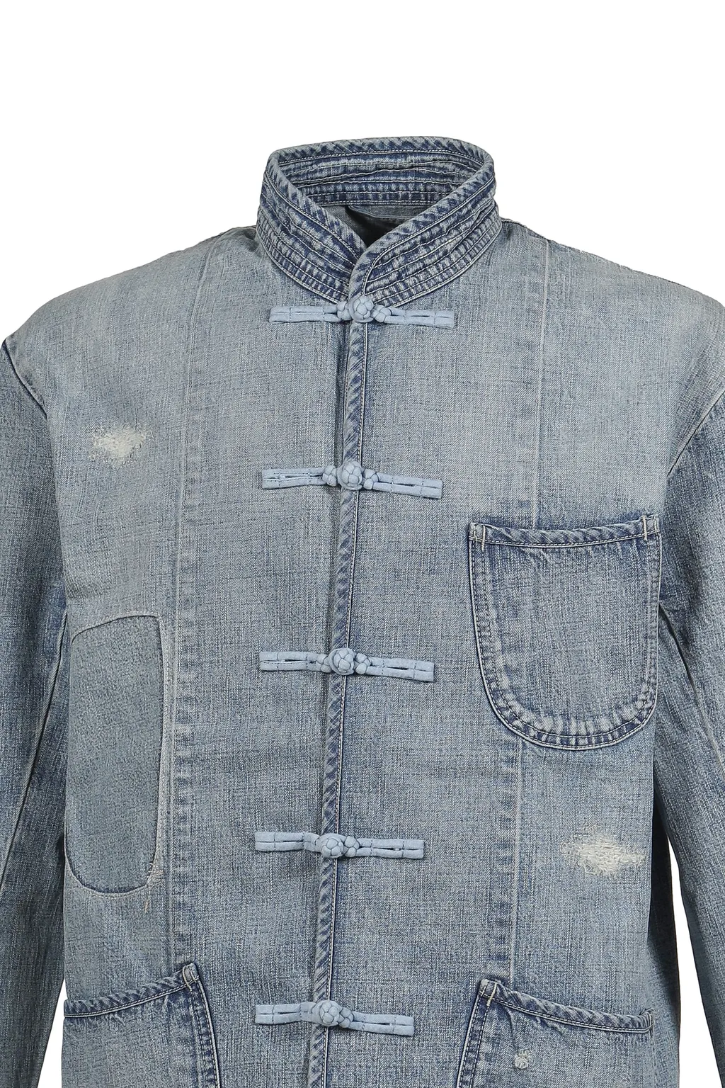 Cannery Row Denim Chinese Jacket / Blu