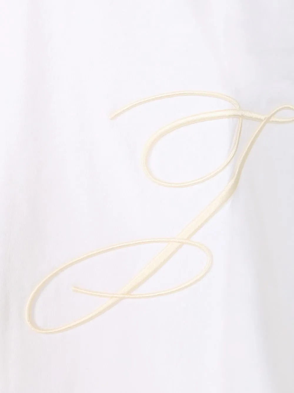 Jacquemus Logo Embroidered Straight Hem T-Shirt