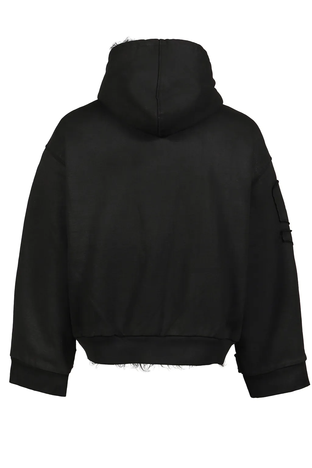 Waxed Hoodie Jacket / Black