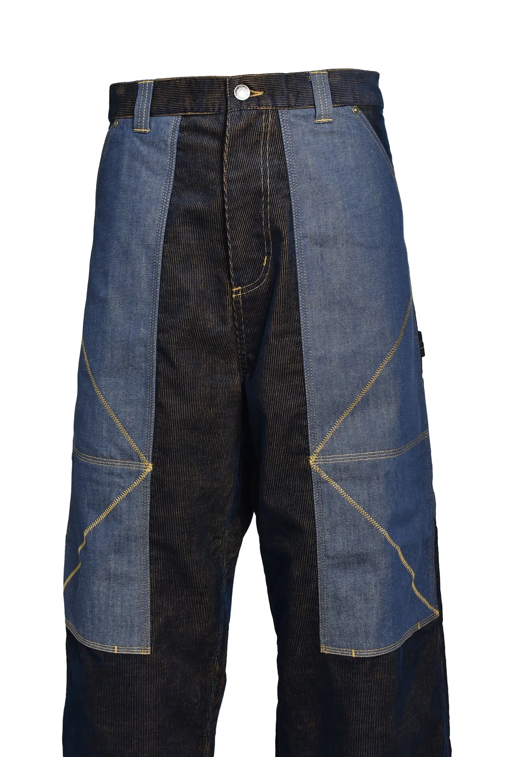 Og Double Knee Pant / Nd Dark Navy / Mustard