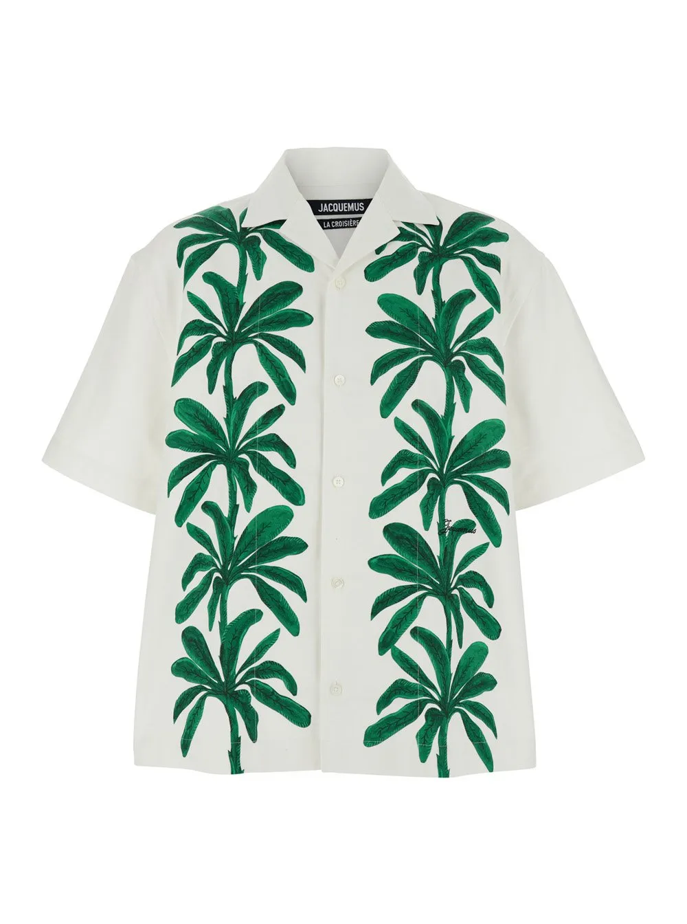 Jacquemus Palm Tree Printed Short Sleeved Shirt