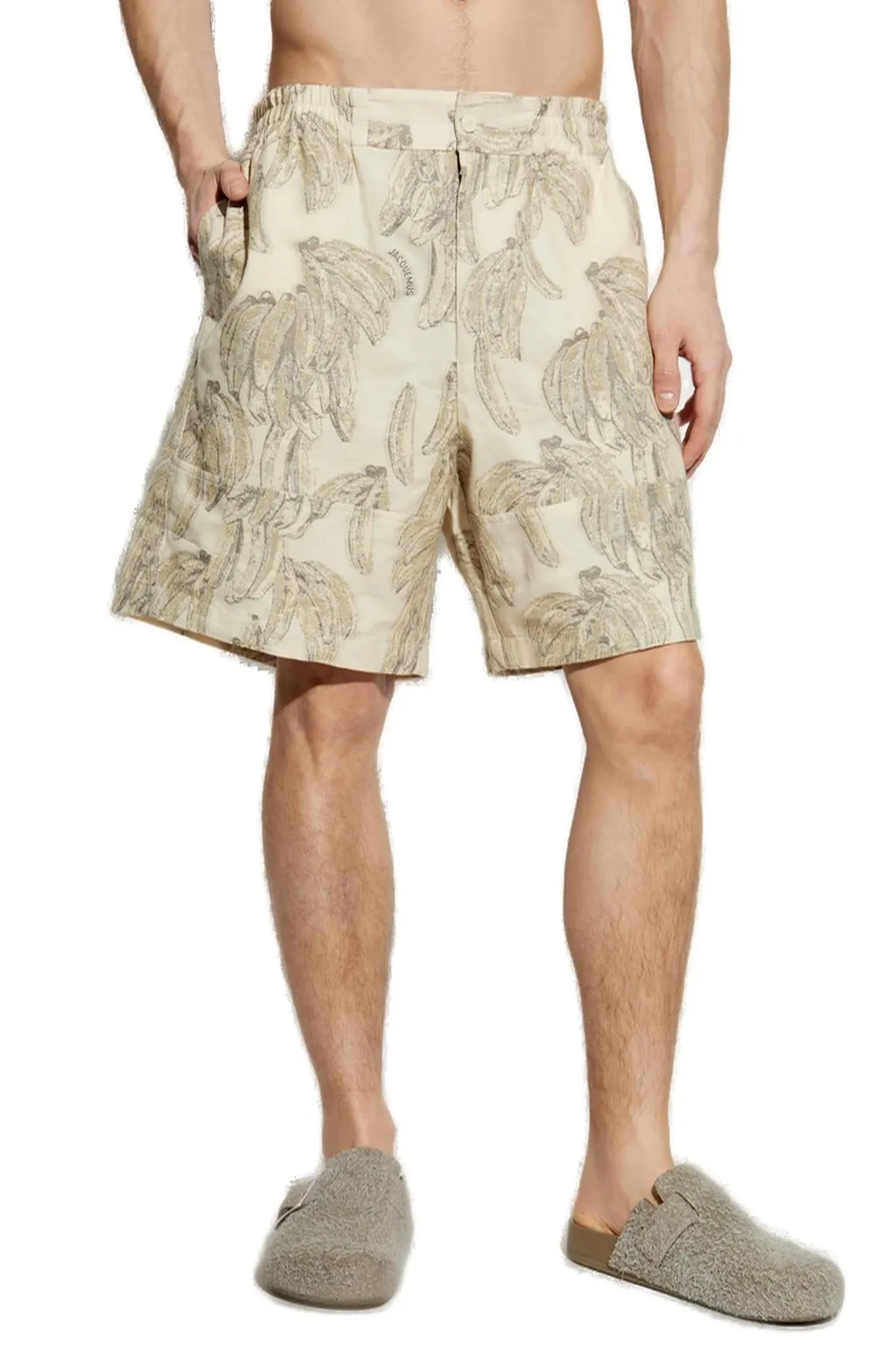 Jacquemus The Aloe Banana Jacquard Shorts