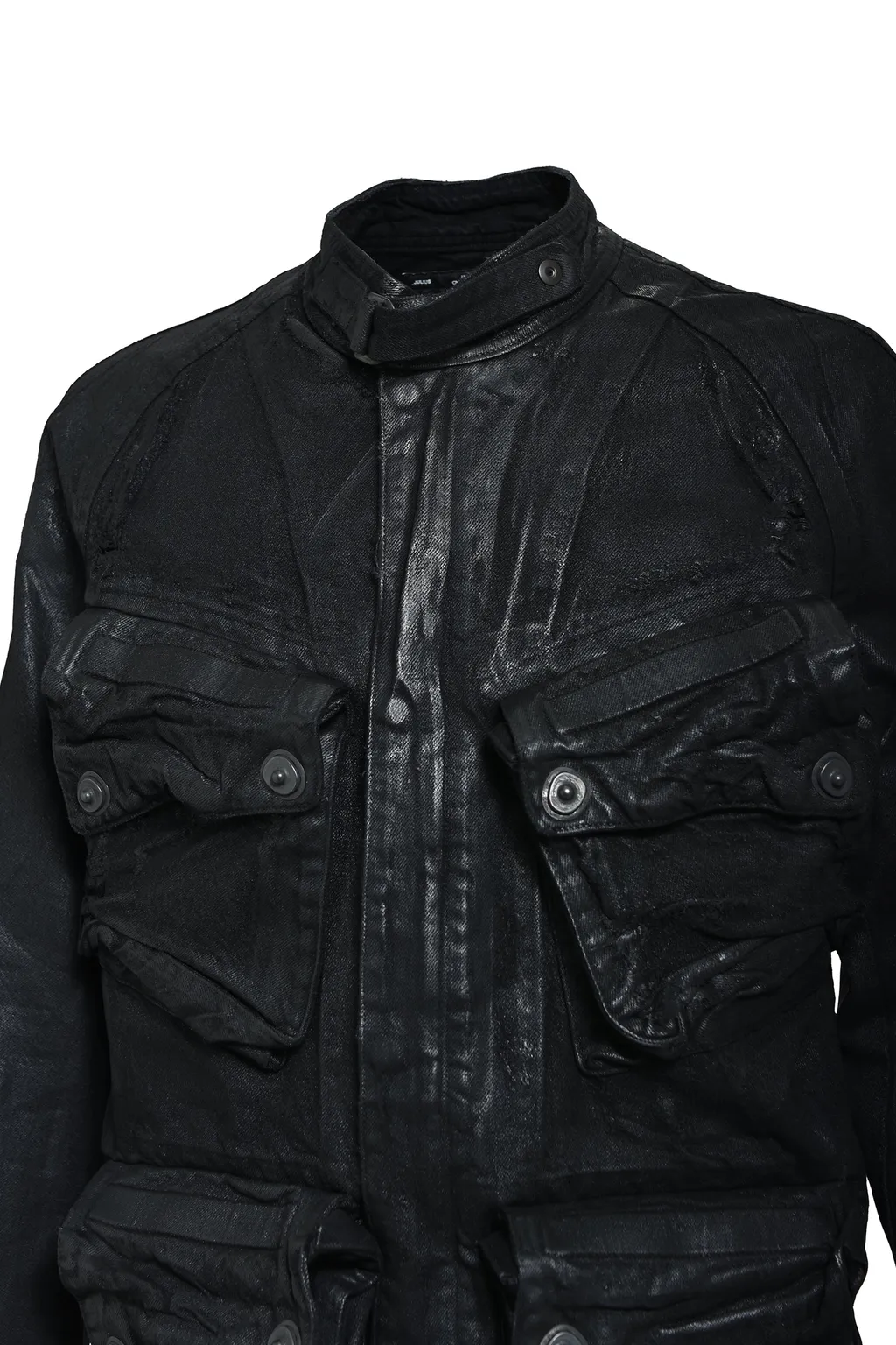 12Oz Coating Denim Blouson / Blk Wax