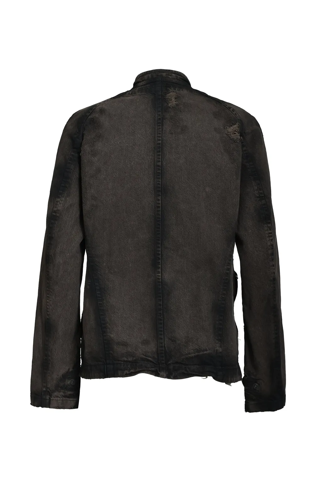 12Oz Denim Blouse / Dark Brown
