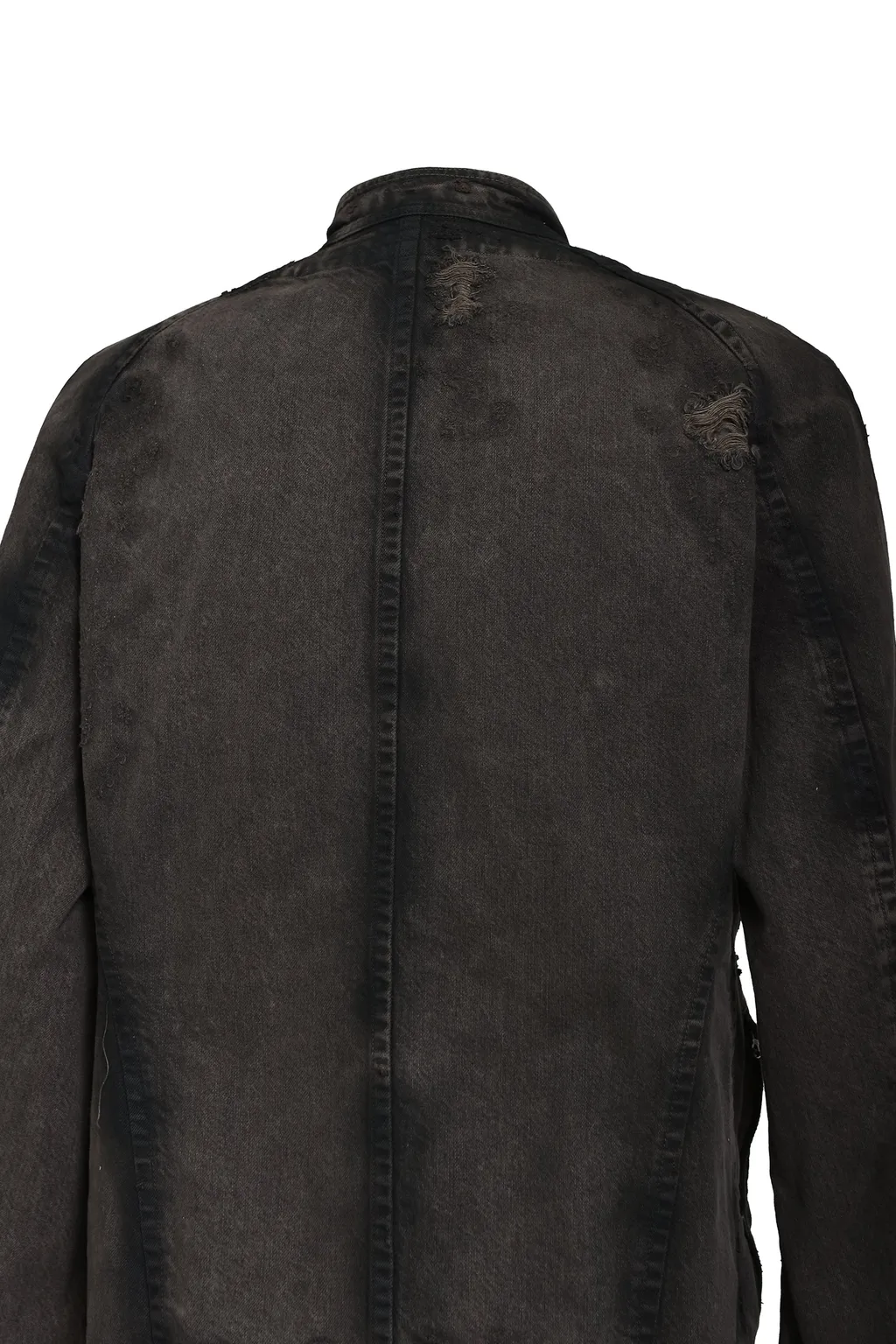 12Oz Denim Blouse / Dark Brown