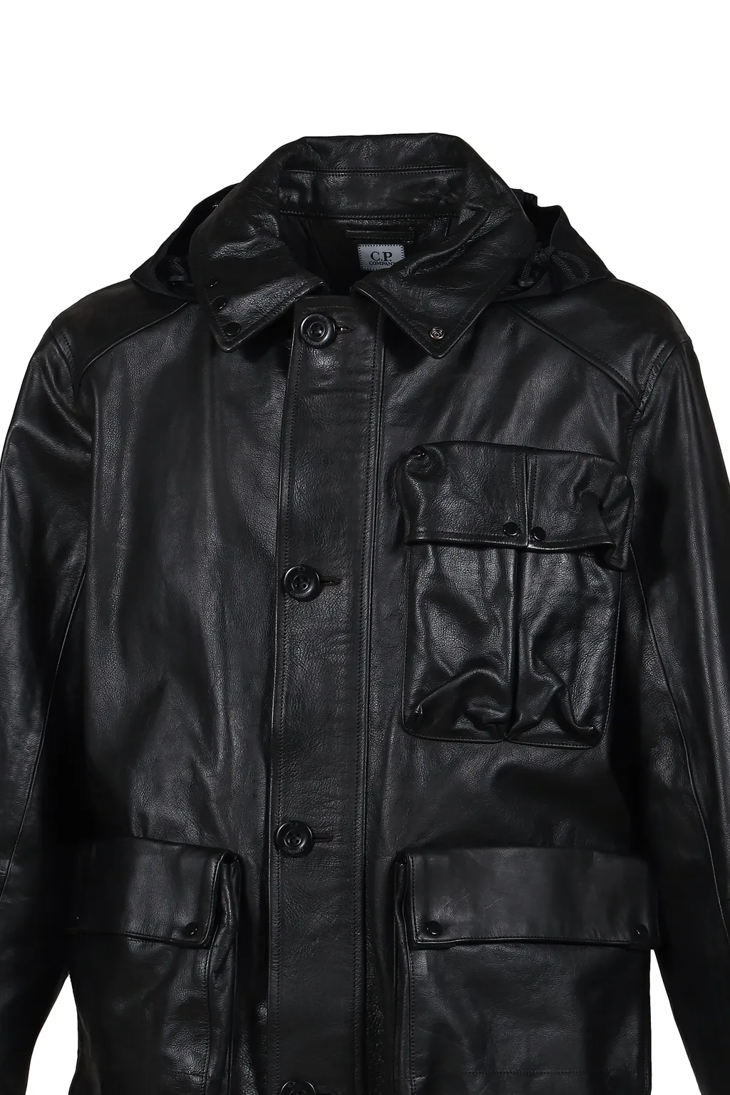 Medium Jacket In Leather / Blk