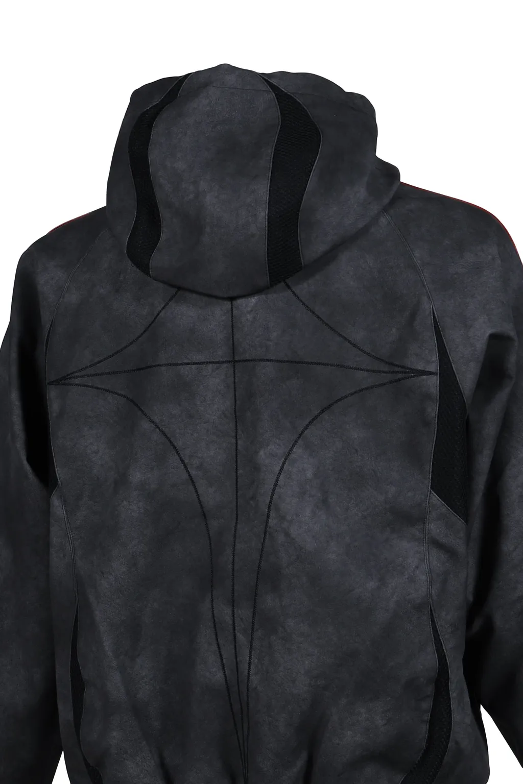 Tc Tg Lthr Jkt / Blk/Antique Sil