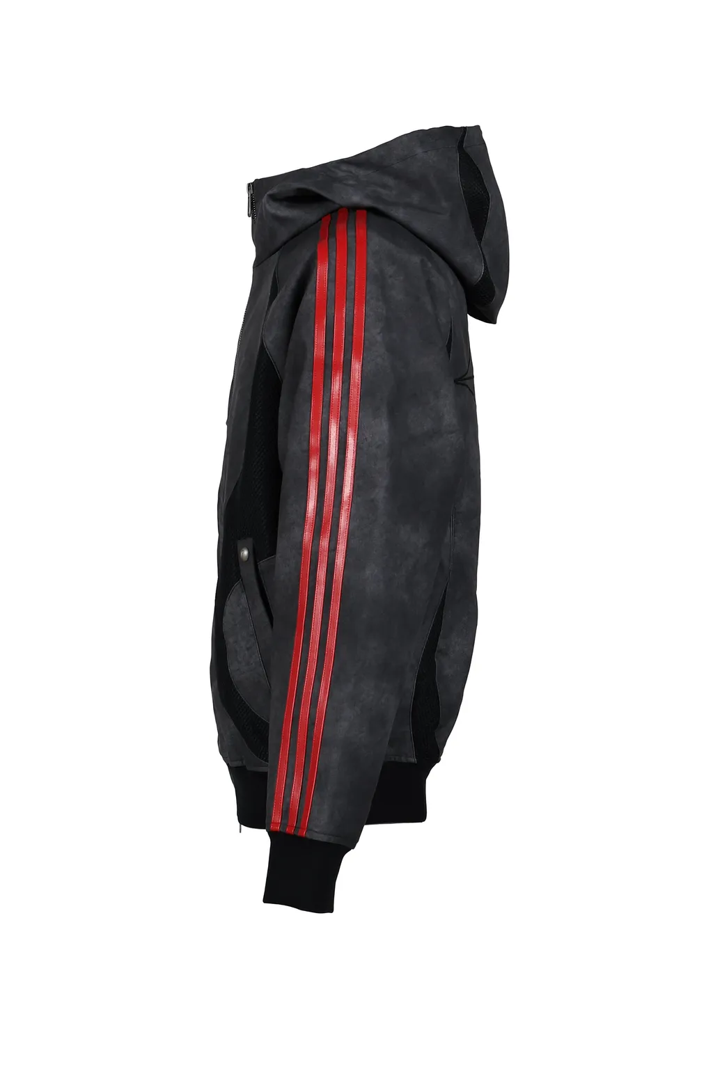 Tc Tg Lthr Jkt / Blk/Antique Sil