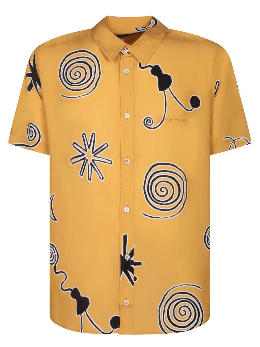 Jacquemus Arty Spiral Print Short-Sleeve Shirt