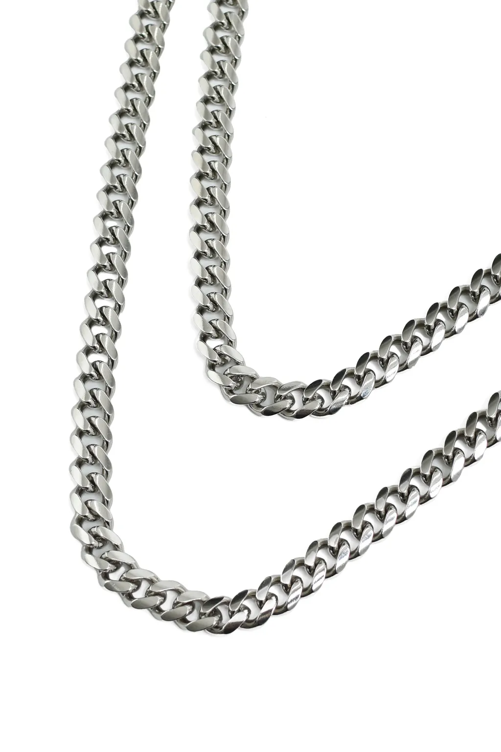 Tiny Cuban Double Chain ​​/ Sil