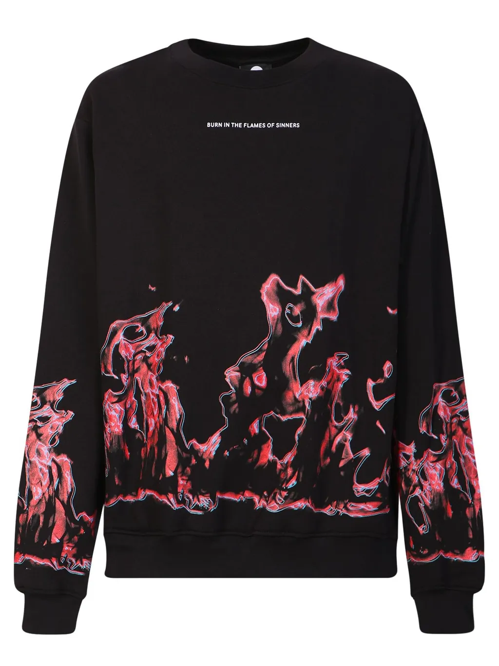Ihs Flames Graphic Roundneck Sweatshirt