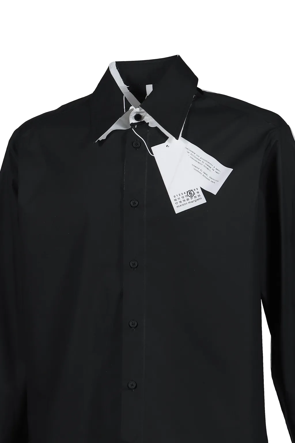 Long-Sleeved Shirt / Black Wht