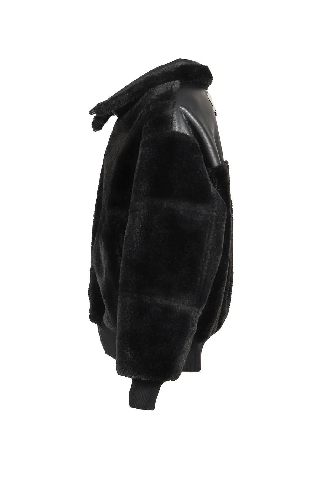 Double Sided Sherpa Jacket / Blk