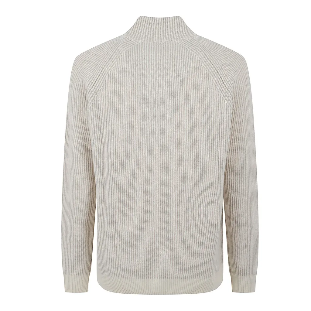 Incotex Half-Zip Ribbed Knitwear