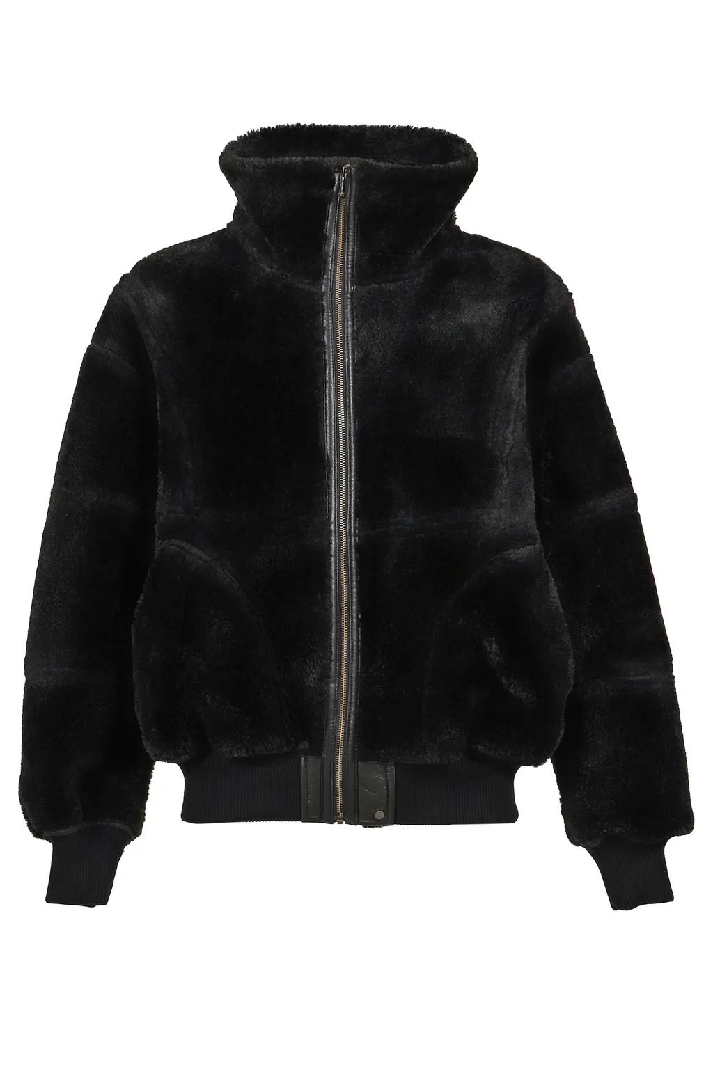 Double Sided Sherpa Jacket / Blk