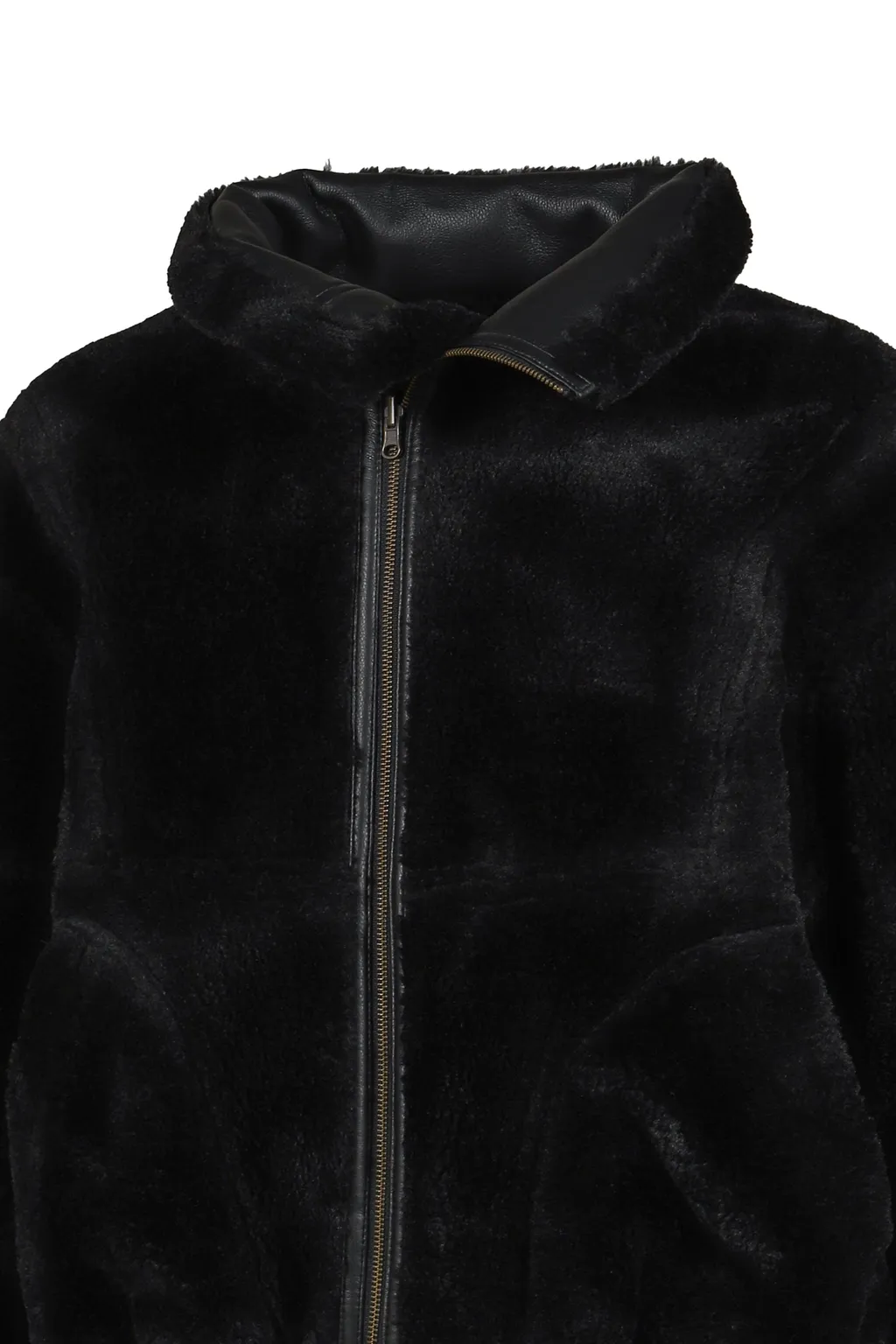Double Sided Sherpa Jacket / Blk