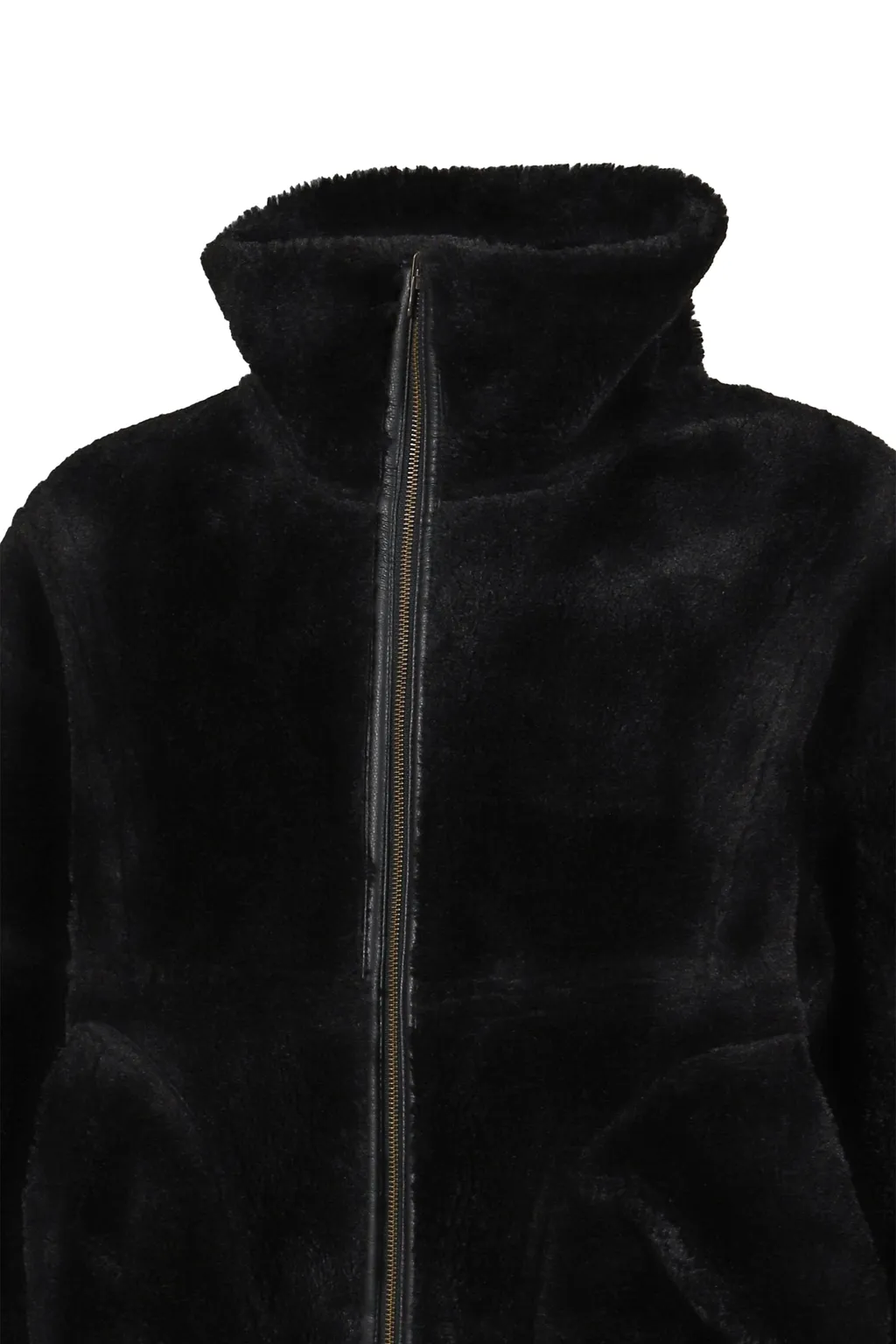 Double Sided Sherpa Jacket / Blk