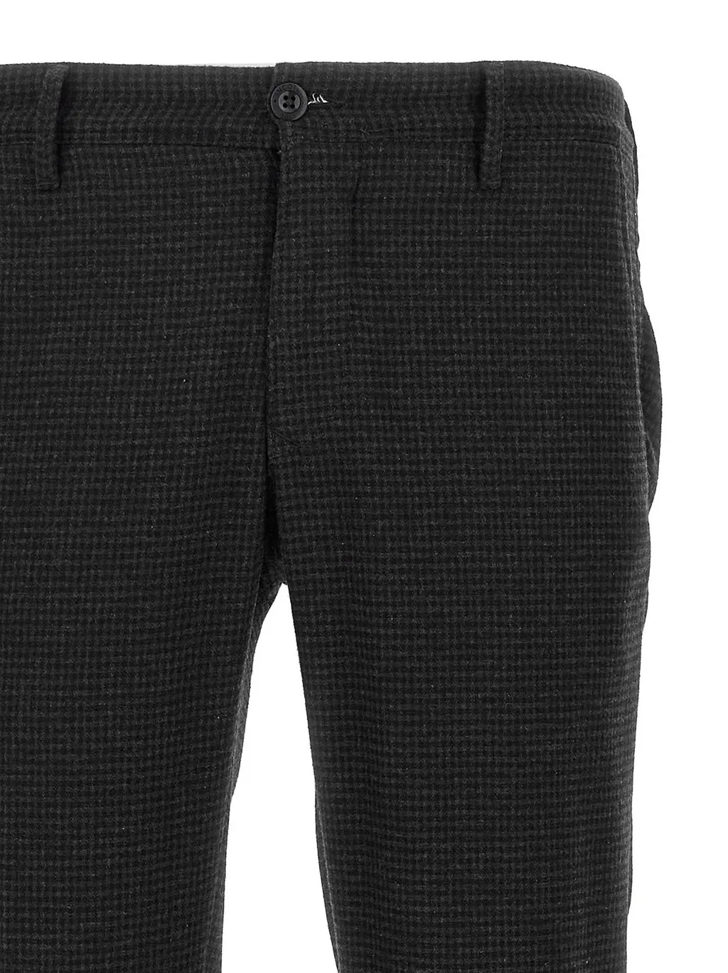 Incotex Vichy Patterned Wool Pants
