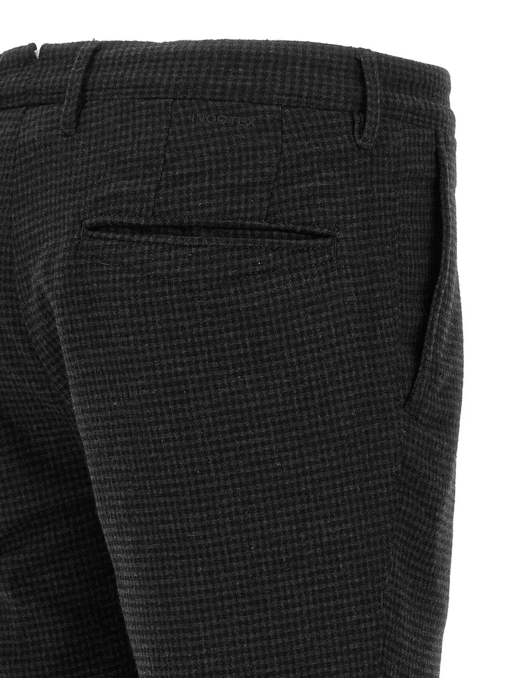Incotex Vichy Patterned Wool Pants