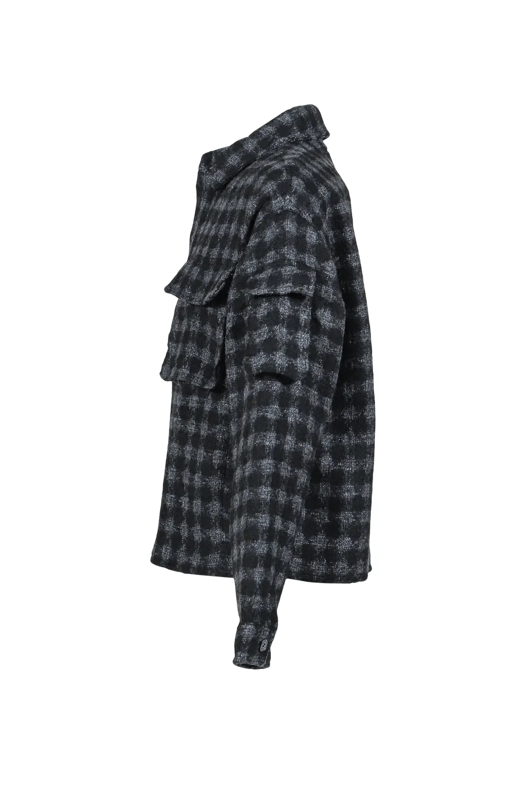 Military Check Jacket / Black