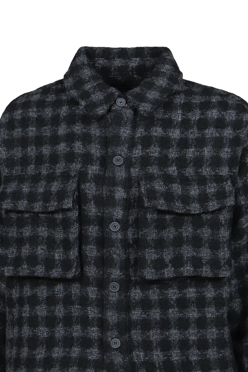 Military Check Jacket / Black