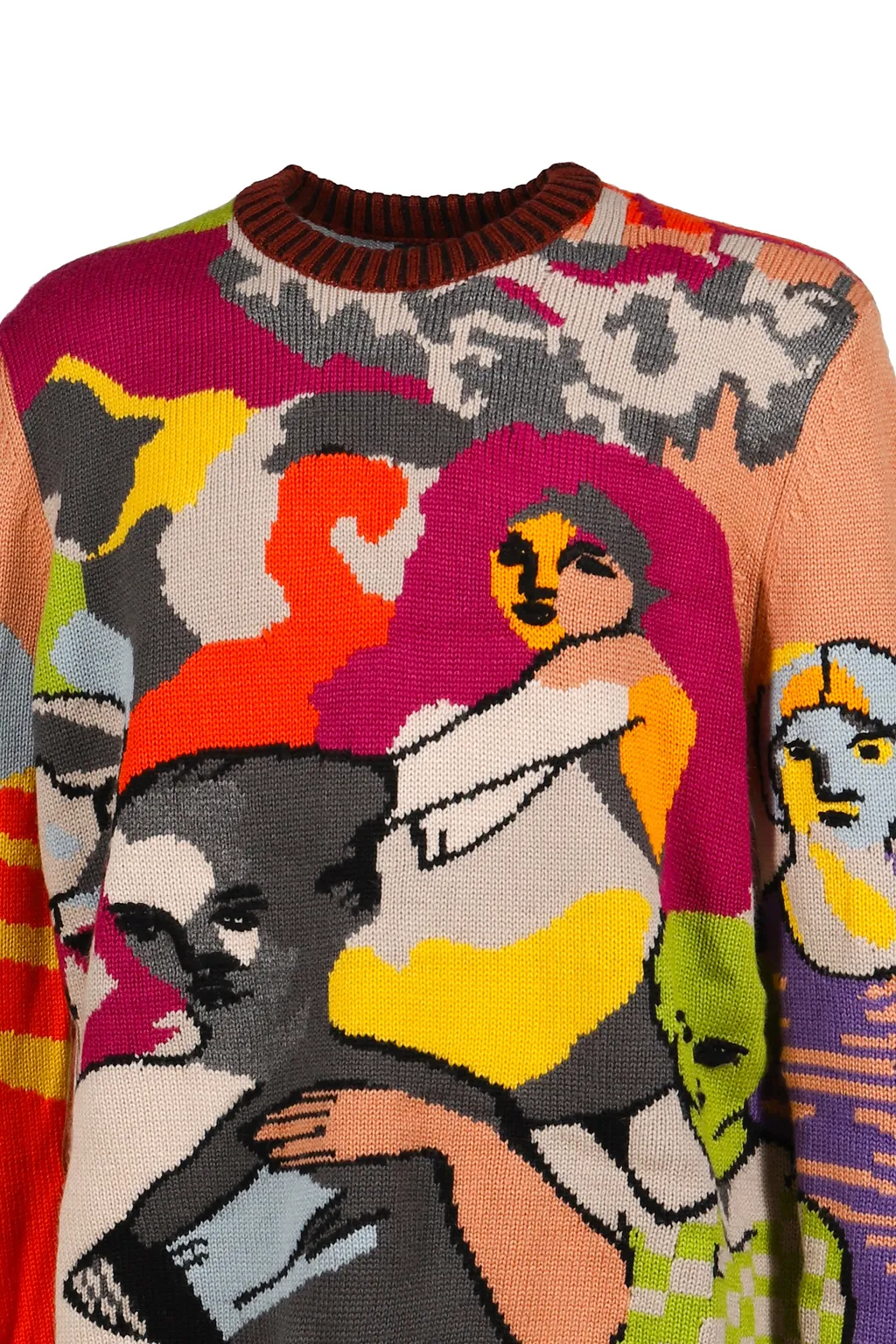 Two Step Hand Embrioderd Sweater / Multi