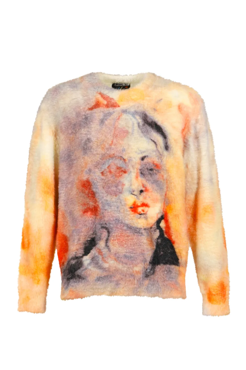 Watercolor Face Mohair Sweater / Multi